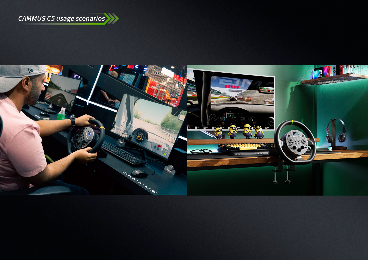Upptäck CAMMUS C5 Simracing Paketet