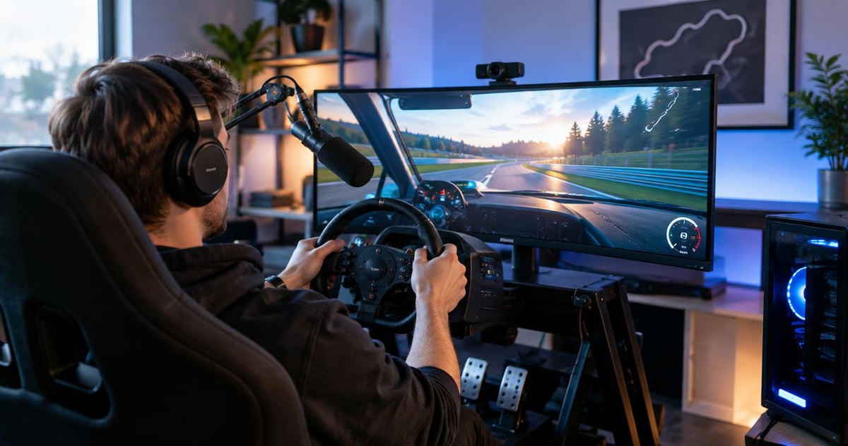 Simracingutrustning för streamers: komplett guide 2026