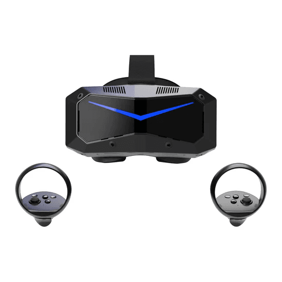 Virtuell verklighetsheadset och handkontroller från Pimax 