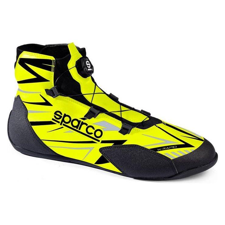 Sparco kartingsko K-Rapid Gul/Svart (med snabbkoppling)