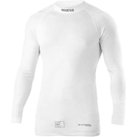 Sparco Pullover RW-7 racing underställ i vitt för bilracing och motorsport