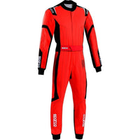 Sparco Karting Overall Thunder Advanced, Röd/svart