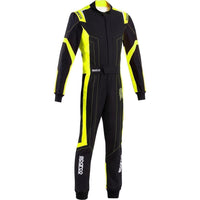 Sparco Karting Overall Thunder Advanced, Svart/gul