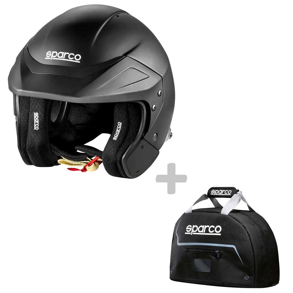Sparco Hjälm Flux RJ - Svart + Hjälmväska