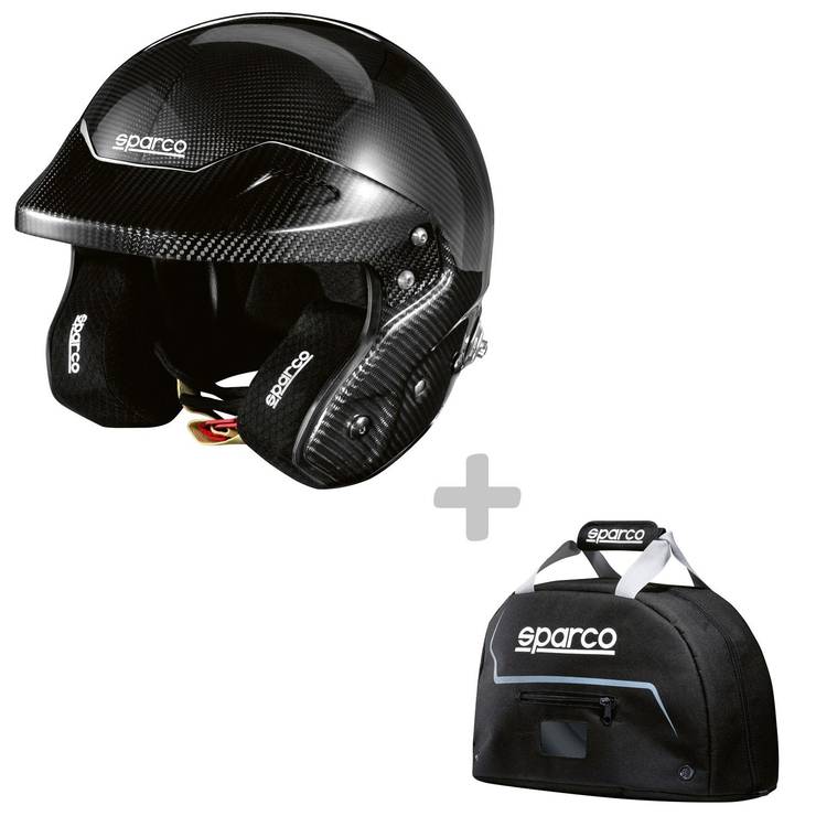 Sparco hjälm RJ Carbon inkl. gratis hjälmväska