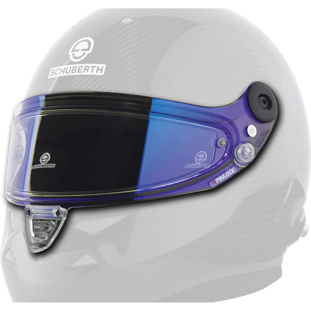 Schuberth pinlock imfritt spegelvisir, klar - Blå