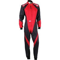OMP karting overall KS-3X Svart/Röd