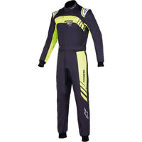 Alpinestars kartingoverall KMX9 v3 Graf 3 racingoverall i svart och neongul för motorsport