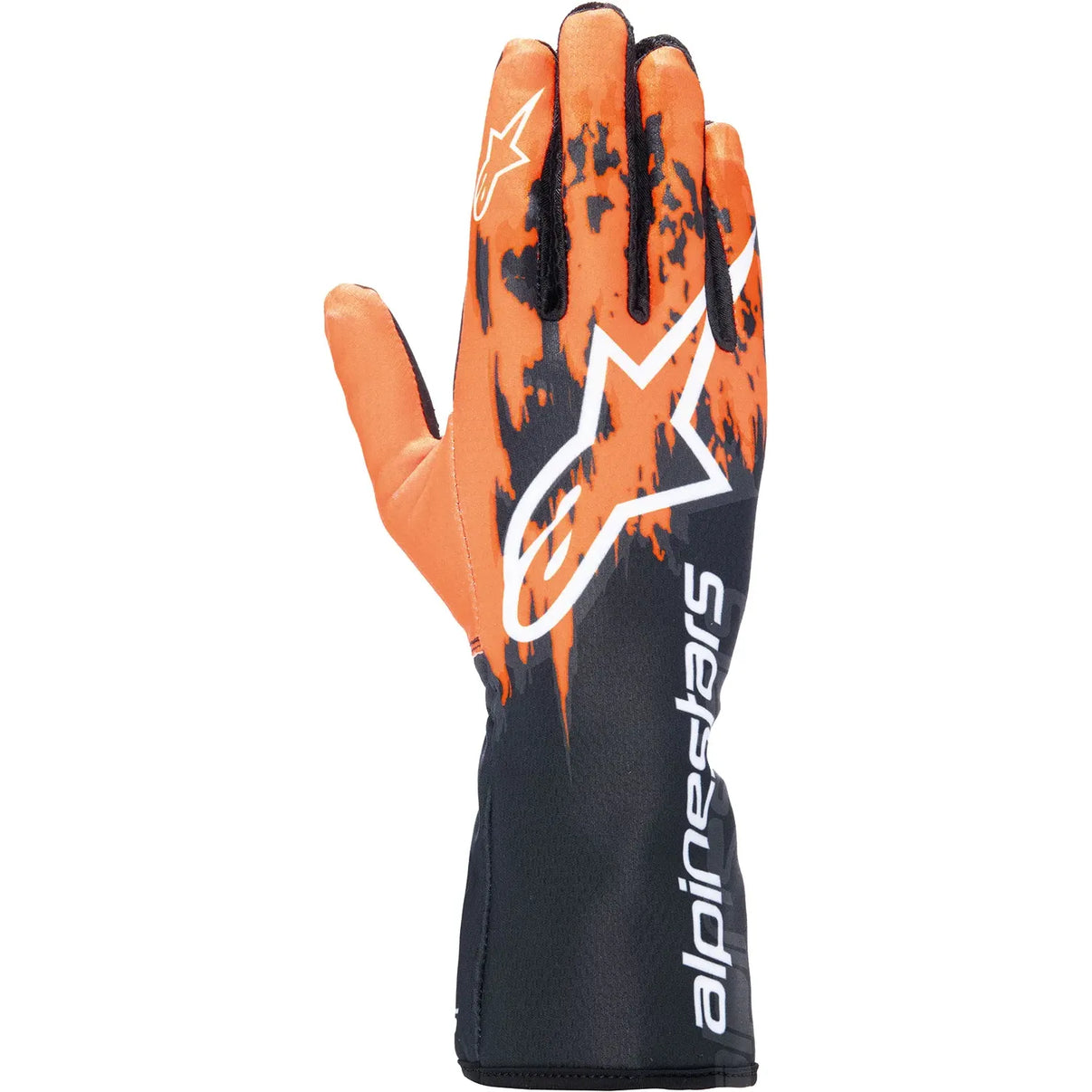 Lätt Aerodynamisk Kartinghandske Svart/Orange Alpinestars