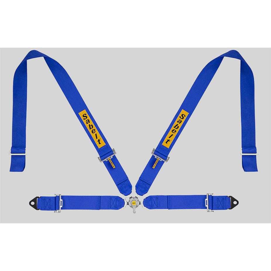 Sabelt Sim Seatbelts With Sabelt Rig Mounting Kit - Royal Blue - bild 1