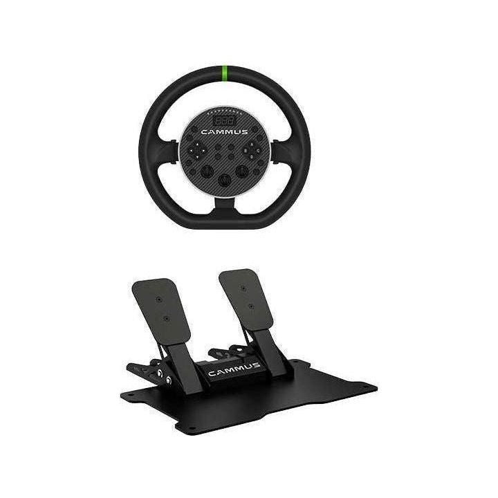CAMMUS Paket: C5 Ratt + CP5 Pedaler + CS5 Skrivbordsklämma - Racing shop