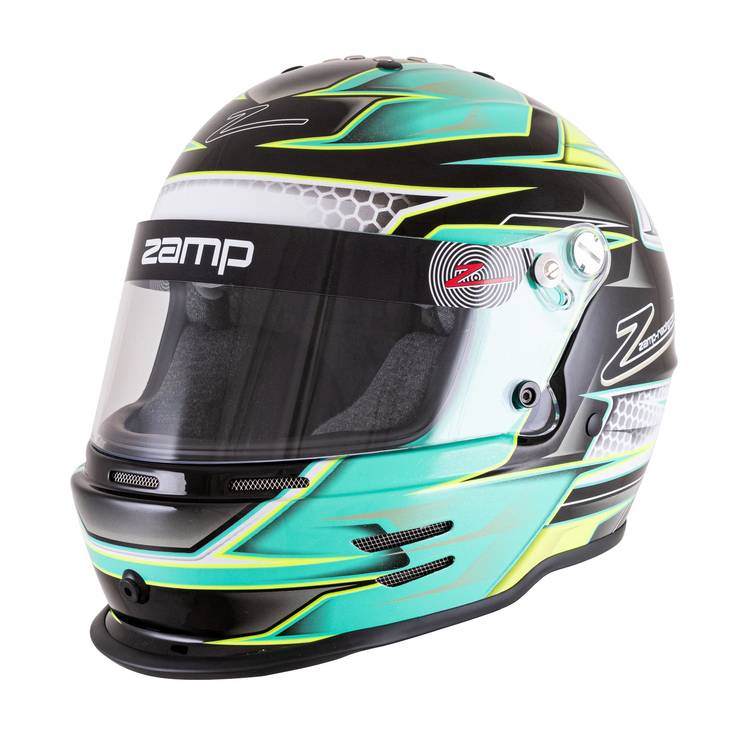 ZAMP RZ-42Y Juniorhjälm Grön/Silver
