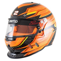 ZAMP RZ 67D - Orange kolfiber hjälm
