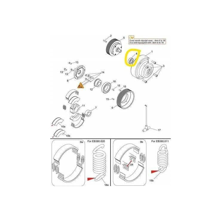 Kullager 6204-2RS1 - Honda GX390 - Racing shop