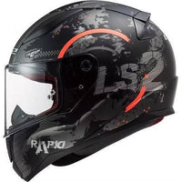 LS2 Rapid CIRCLE Integralhjälm - Svart/Orange - Racing shop