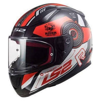 LS2 Rapid STRATUS Integralhjälm - Svart/Röd/Silver - Racing shop