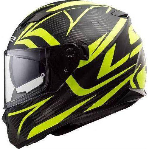 LS2 stream JINK Integralhjälm - Svart/Gul - Racing shop