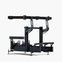 Sim-Lab P1X Ultimate Sim Racing Cockpit med trippel monitorstativ (Wheeldeck)