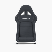 Sim-Lab S1 Sport GT bucket-säte, svart, sett framifrån
