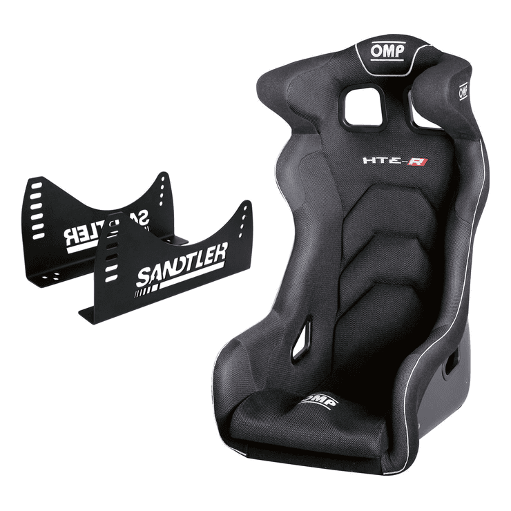 OMP Racingstol HTE-R XL + stålkonsol (3030)
