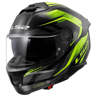 LS2 FF808 Stream II Fury Helmet Black/Yellow