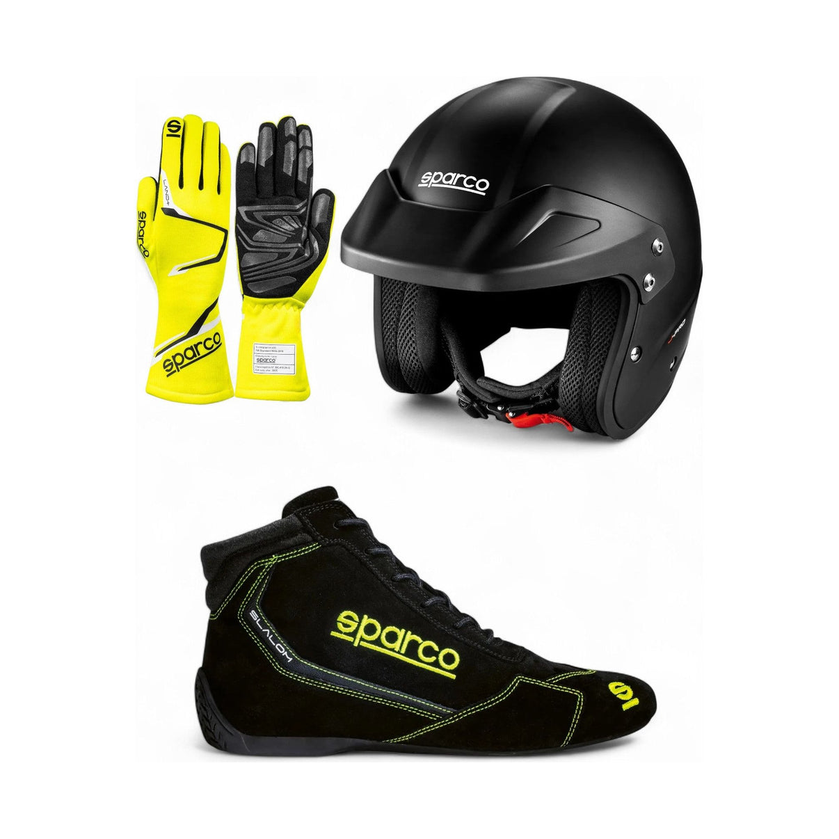 Trackday paket Sparco Svart/gul