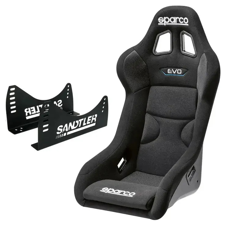 Racingstol Sparco QRT EVO + Stålkonsol (3030)