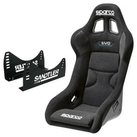 Racingstol Sparco QRT EVO + Stålkonsol (3030)
