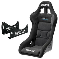 Racingstol Sparco EVO QRT - L + Stålkonsole