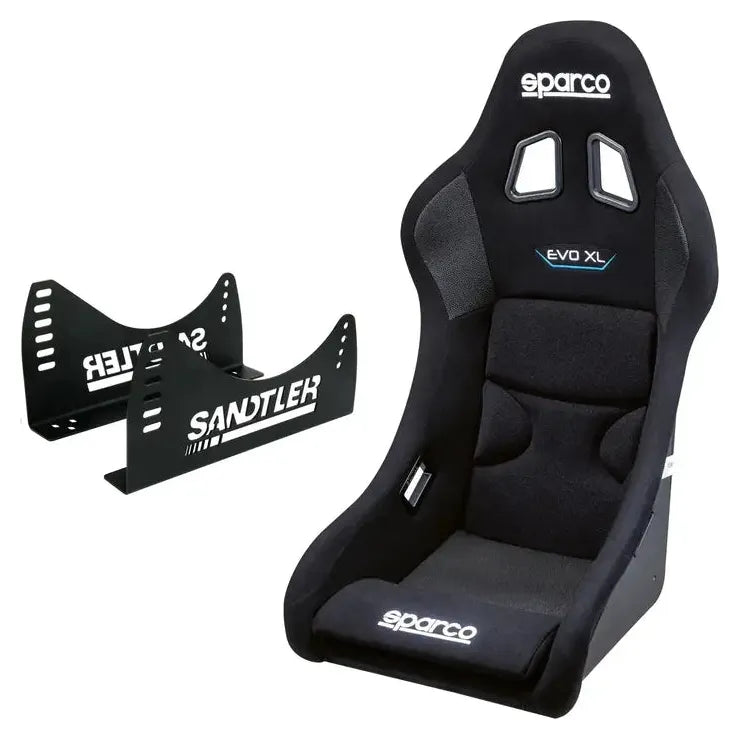 Racingstol Sparco QRT EVO XL + Stålkonsol (3030)