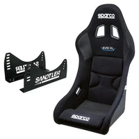 Racingstol Sparco QRT EVO XL + Stålkonsol (3030)