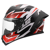 LS2 XTREM hjälm - Mattröd/Svart/Vit