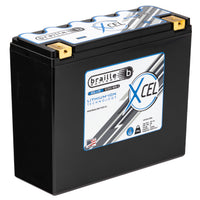 Braille litiumbatteri | 12V 20Ah 1000A · 248×96×205 mm (höger +)