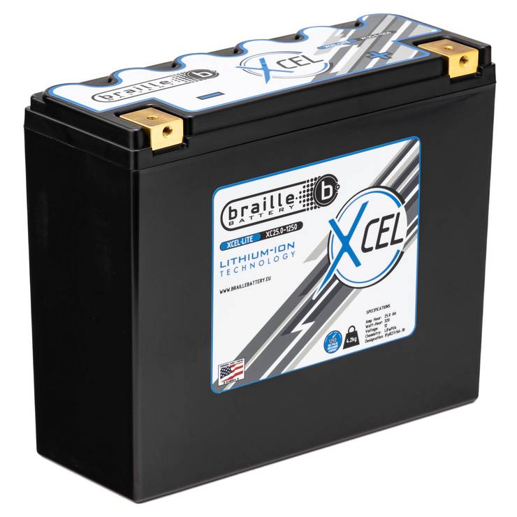 Braille XC25.0-1375-C | 12V 25Ah 1375A (carbon)